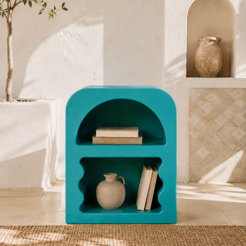 Table de Chevet ONDA – Design Sculptural et Couleur Personnalisable